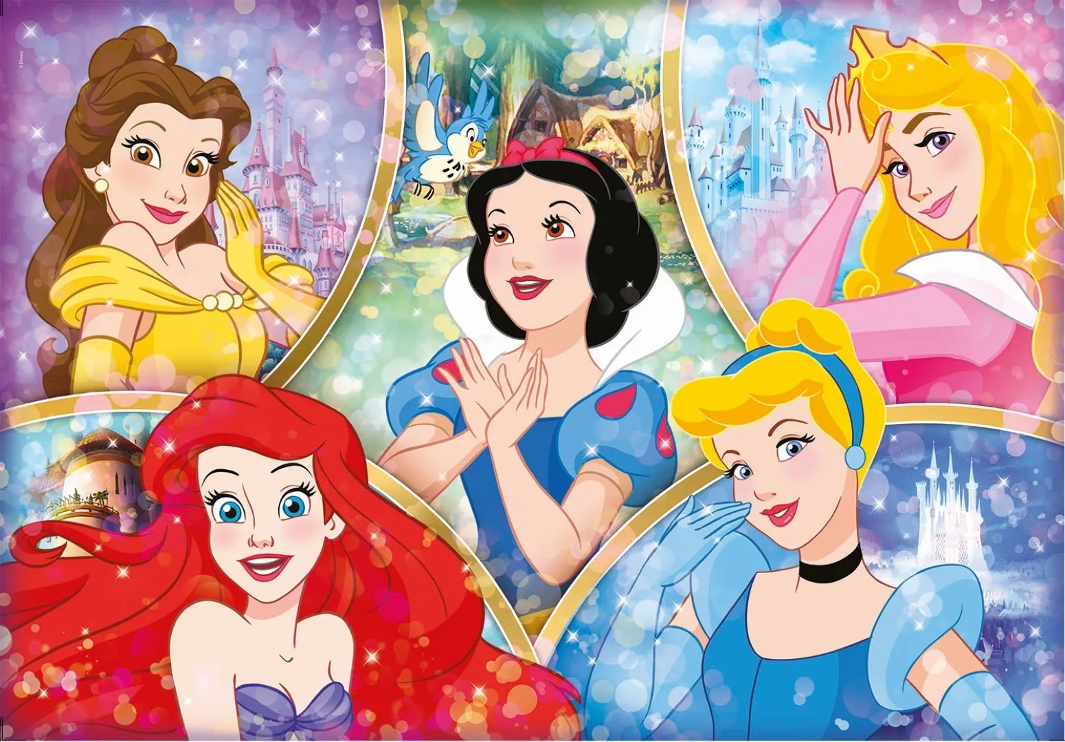 180 pcs Puzzles Kids Disney Princess