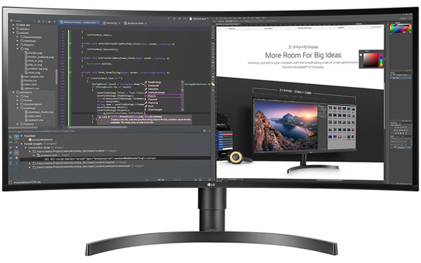 LG 34&quot; 34WN80C-B, UWQHD, IPS - curved monitor