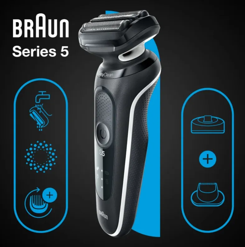 Braun Series 5 51-W4200cs - razor, black/white