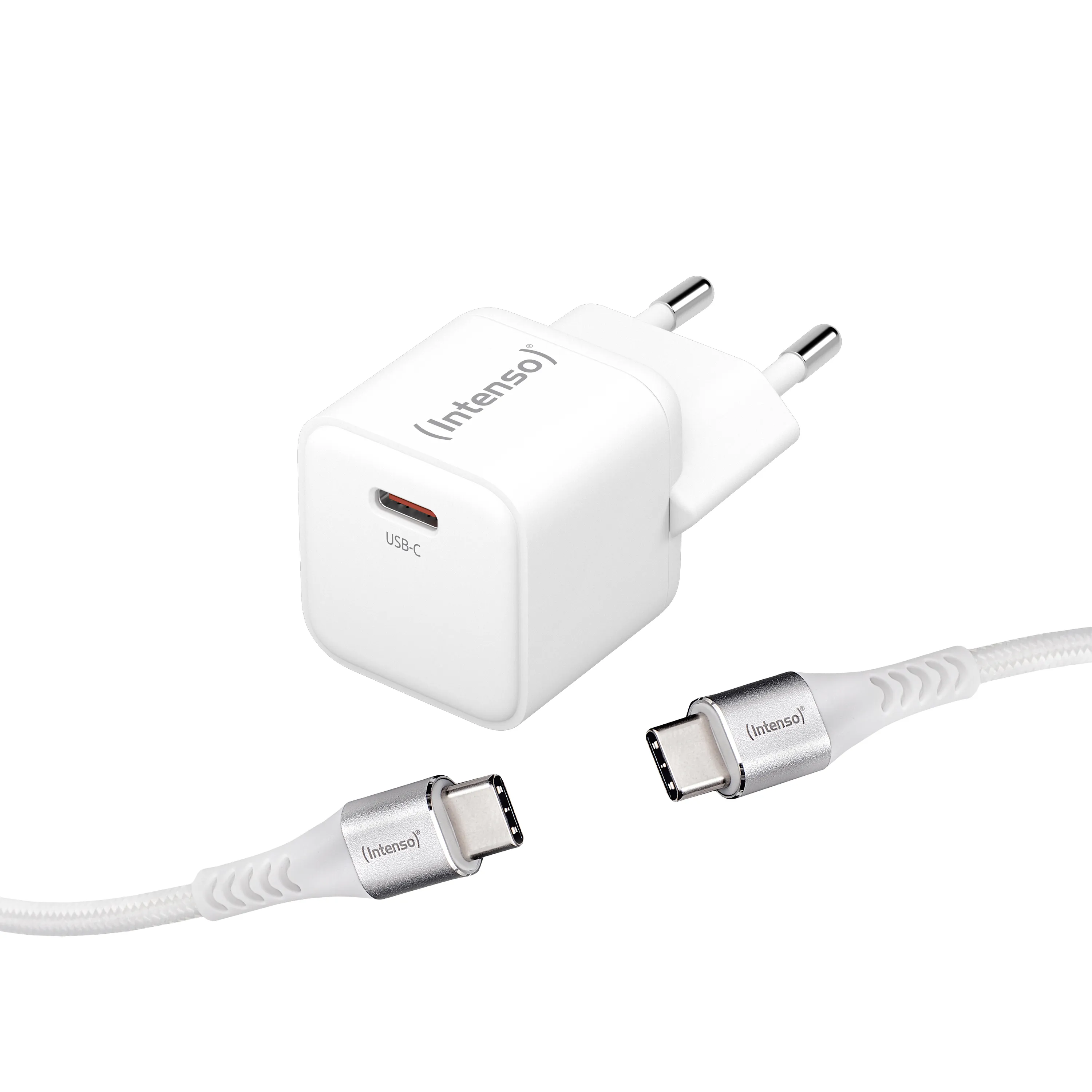 Intenso USB cable W30C + C315C GaN white - Power Adapter