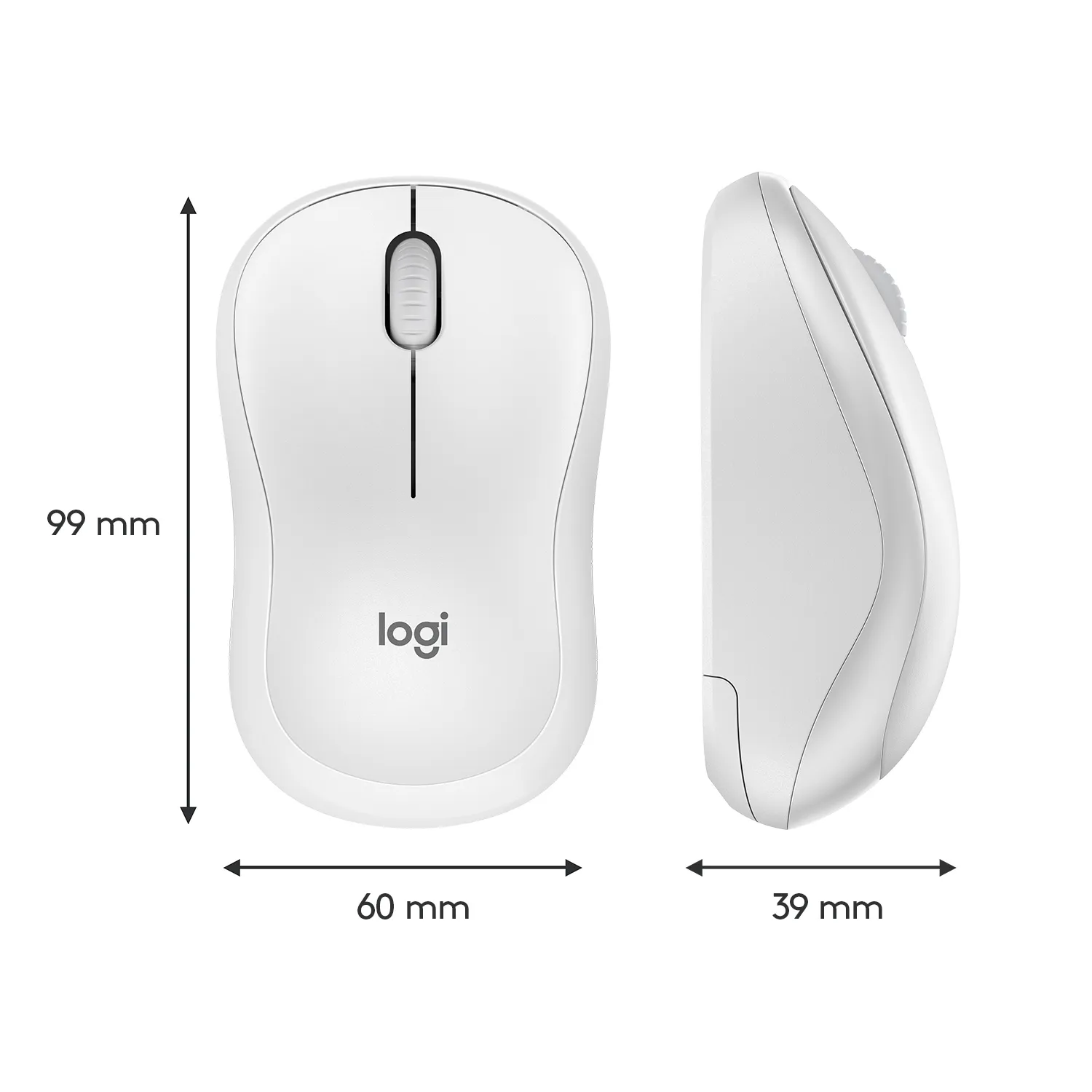 Logitech M220 - wireless mouse, white