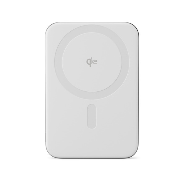Epico UltraPack Qi2 Slim 5000mAh Alu Mag+ Wireless Power Bank EM51 Wireless Charging 15W for iPhone and Android, Silver