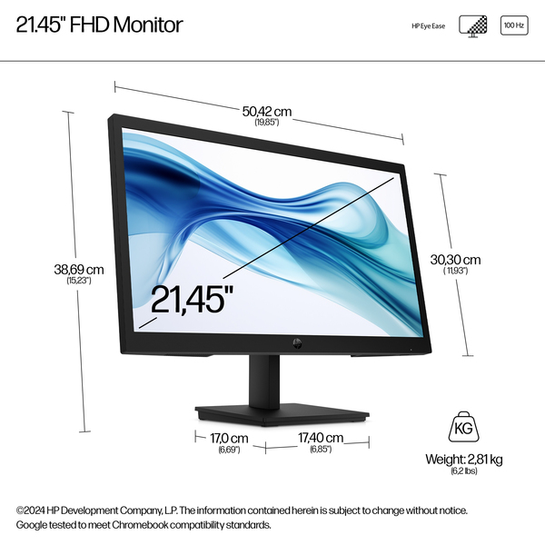 HP Series 3 Pro 322pv. 21.5&quot; FHD, 5ms, 100Hz, VA - monitor