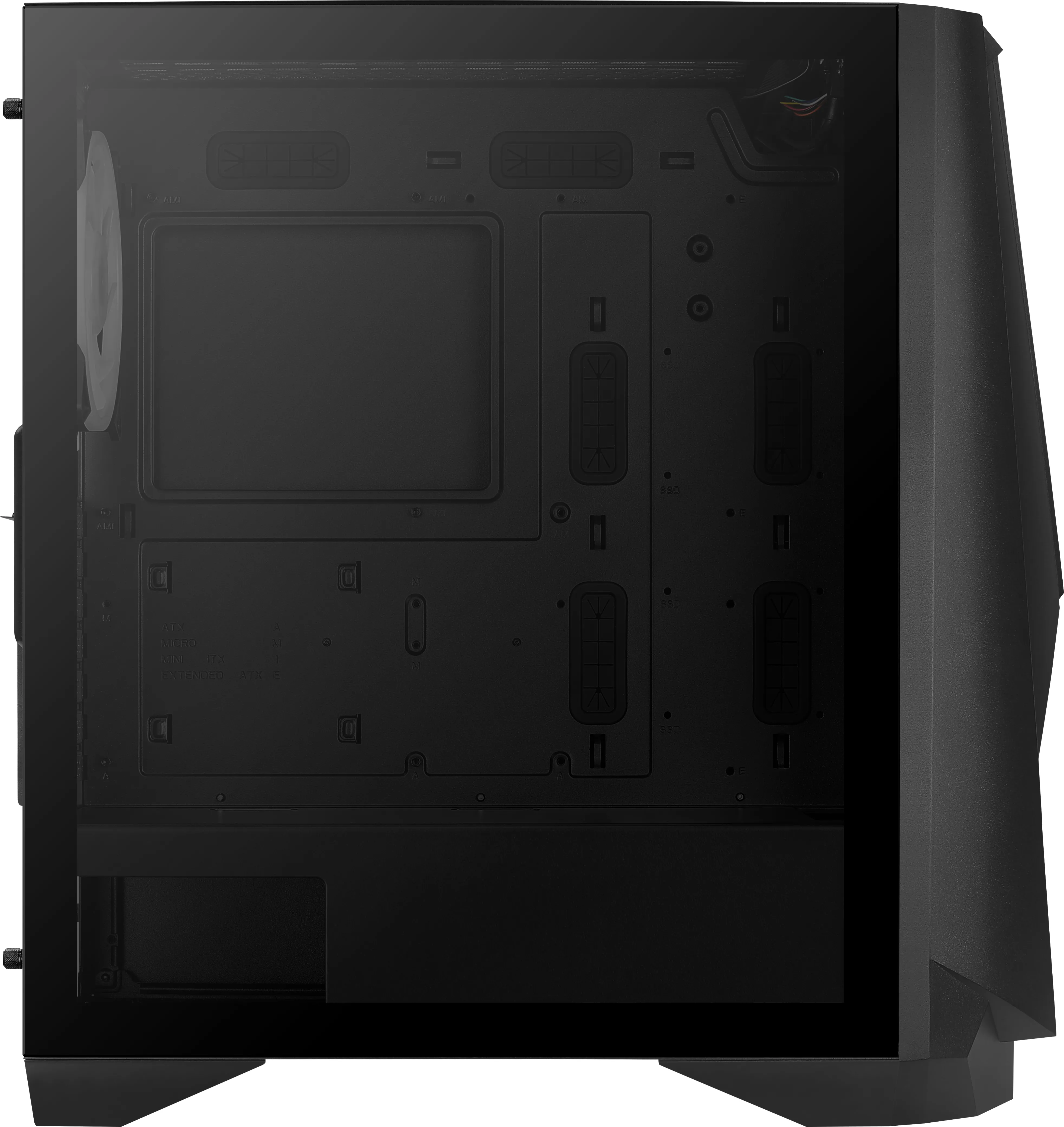 Visor Midi Tower Black