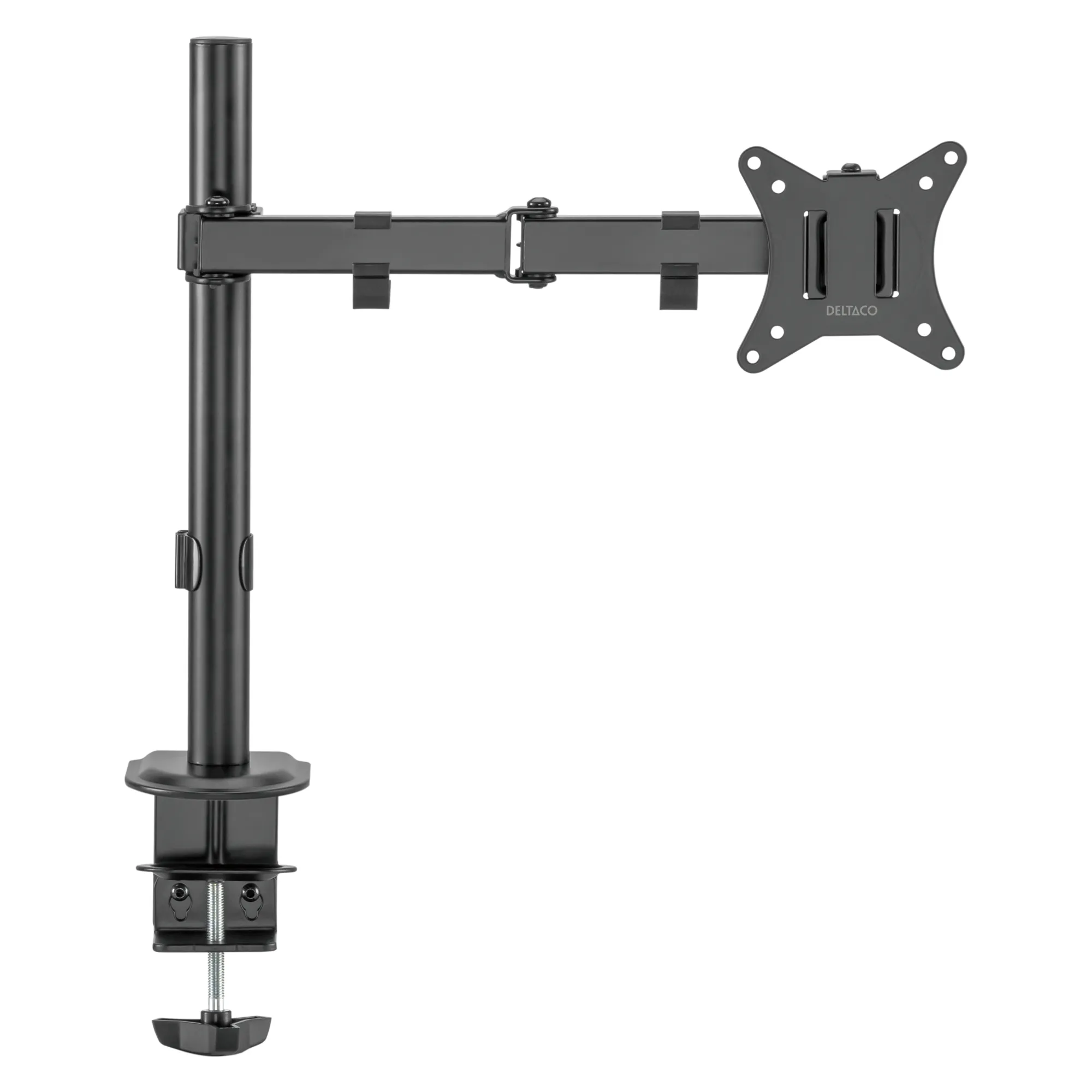 DELTACO ARM-0303-B bordf&auml;ste f&ouml;r 1 sk&auml;rm, 13-32", 9 kg, svart