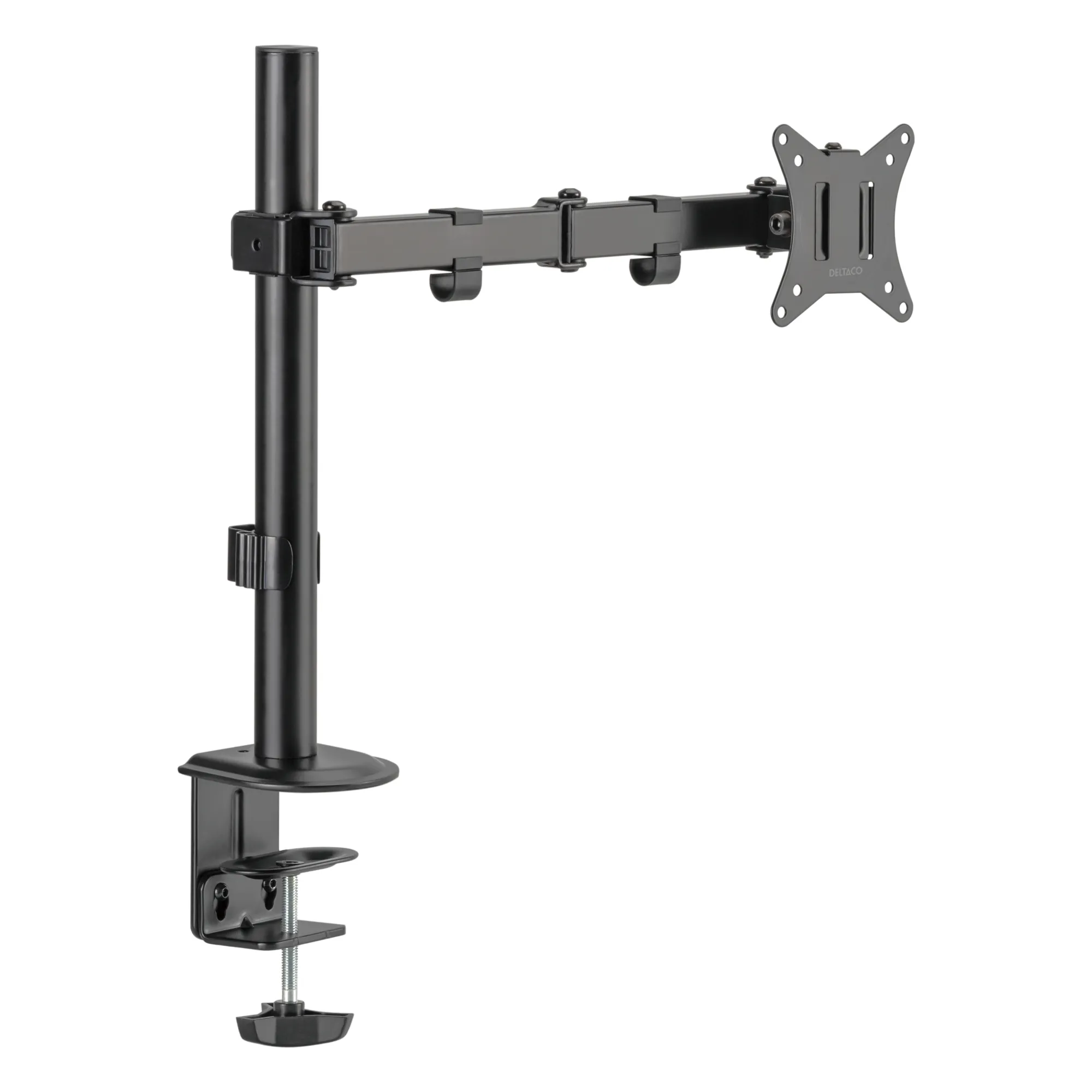 DELTACO ARM-0303-B bordf&auml;ste f&ouml;r 1 sk&auml;rm, 13-32", 9 kg, svart