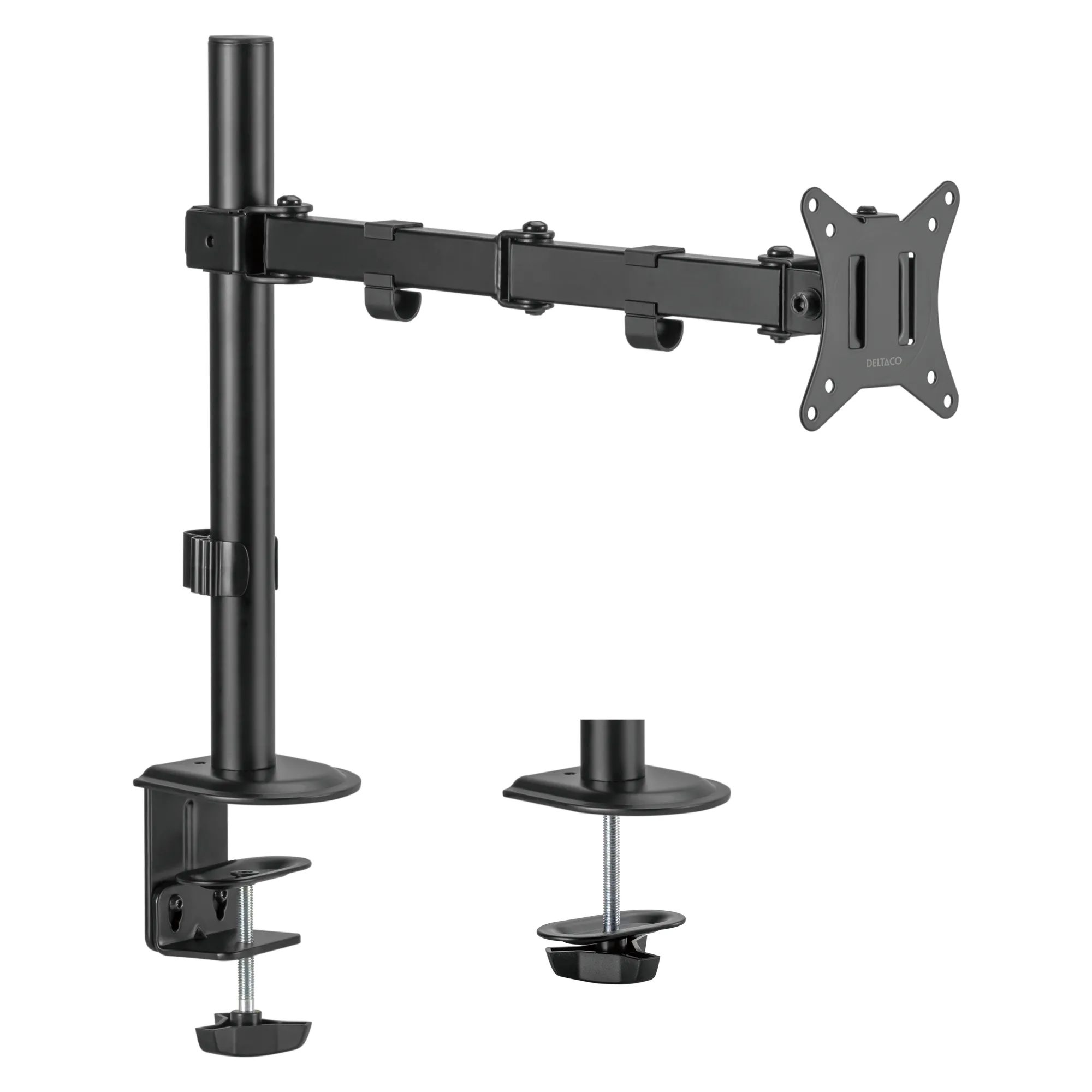 DELTACO ARM-0303-B bordf&auml;ste f&ouml;r 1 sk&auml;rm, 13-32", 9 kg, svart