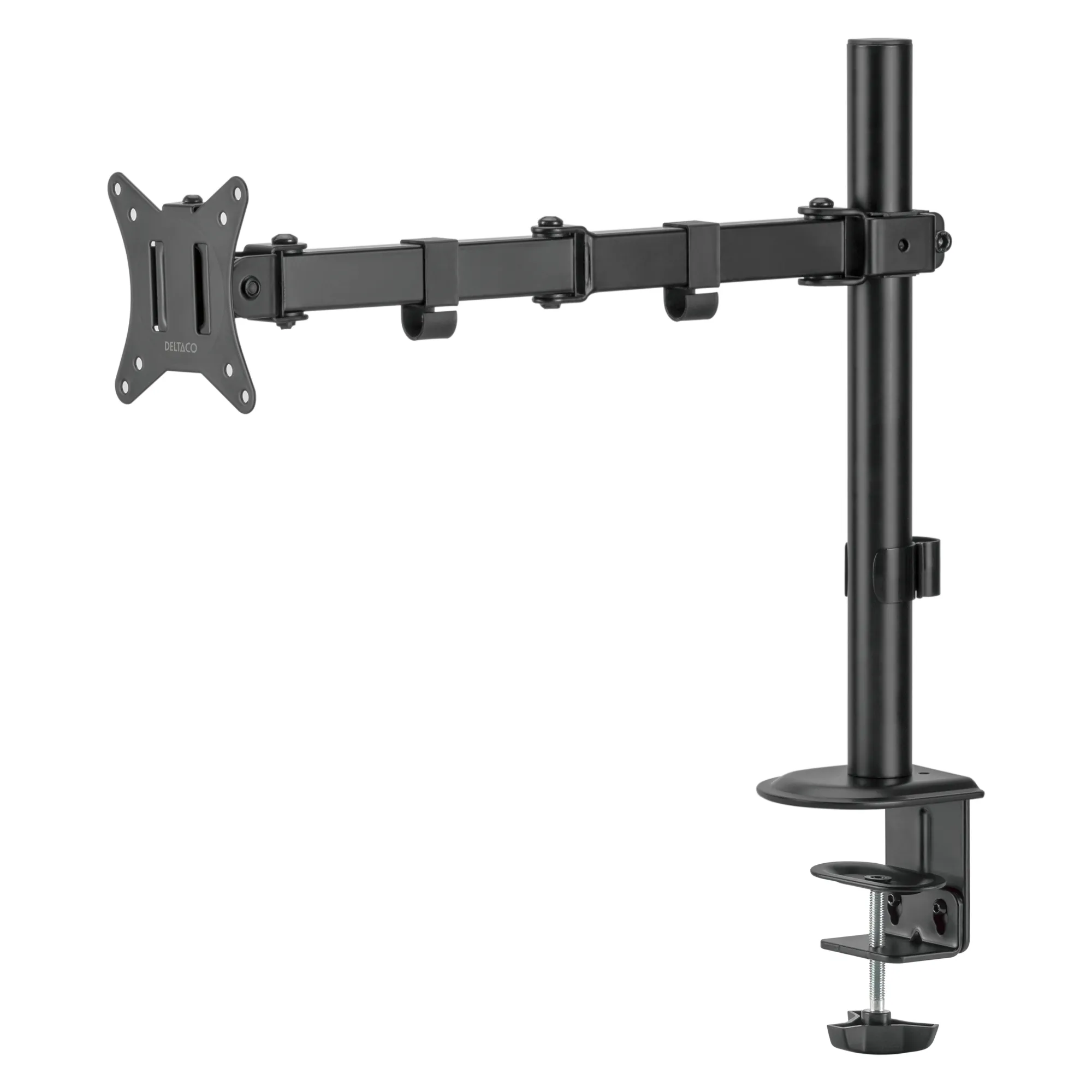 DELTACO ARM-0303-B bordf&auml;ste f&ouml;r 1 sk&auml;rm, 13-32", 9 kg, svart