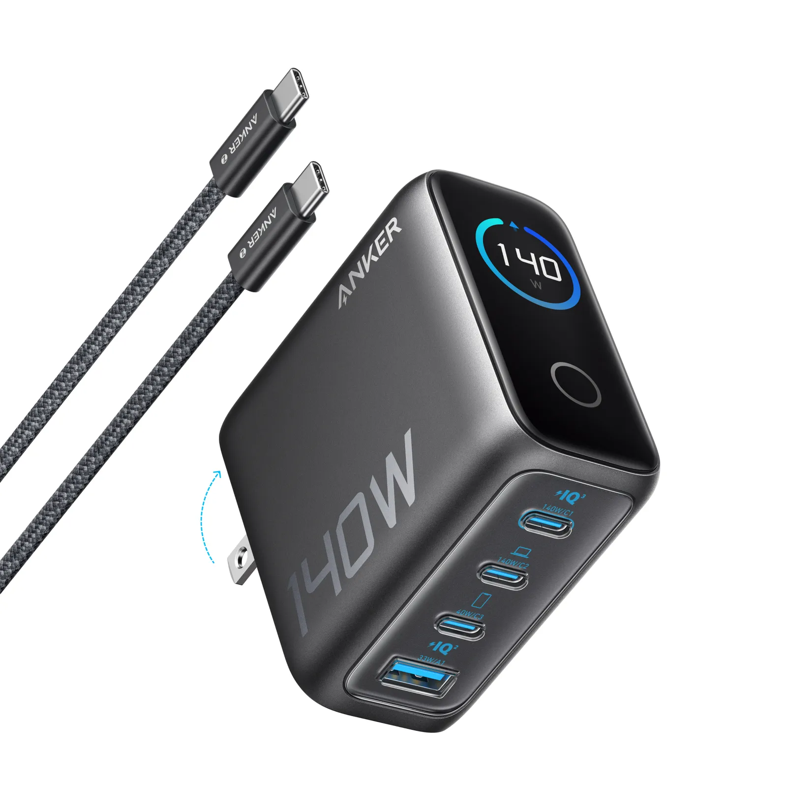 Anker Charger 140W, 4-P PD 3.1 w USB-C