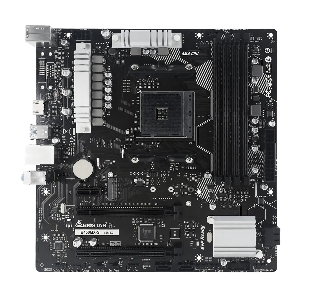 Biostar B450MX-S mATX - moderkort