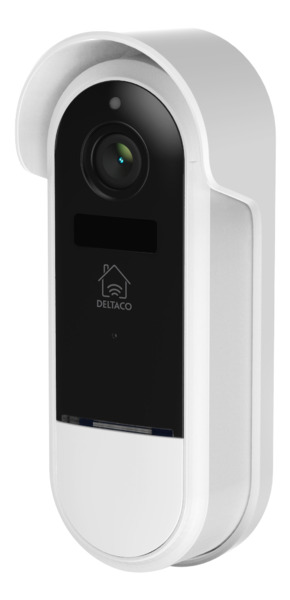 DELTACO SMART HOME D&ouml;rrklocka med kamera, WiFi, 2mp