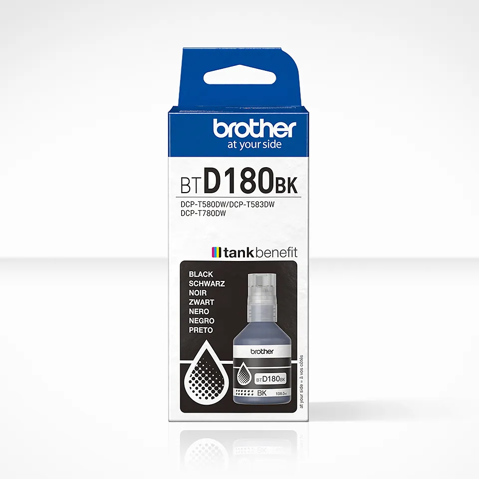 Brother BTD180BK ink bottle, Black