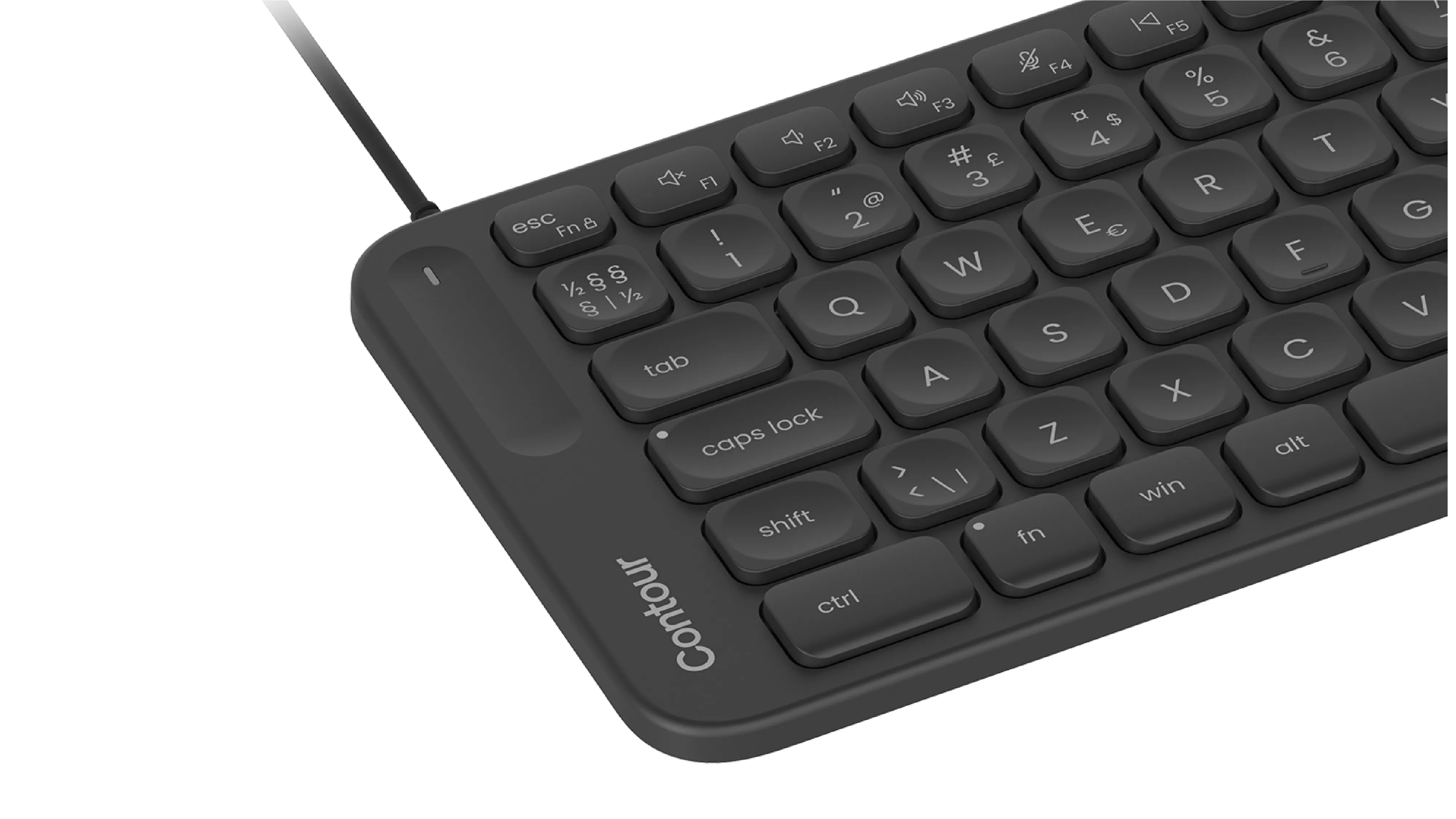 Contour Balance Mid-Size ergonomiskt tangentbord, svart Contour Balance Mid-Size ergonomiskt tangentbord, svart