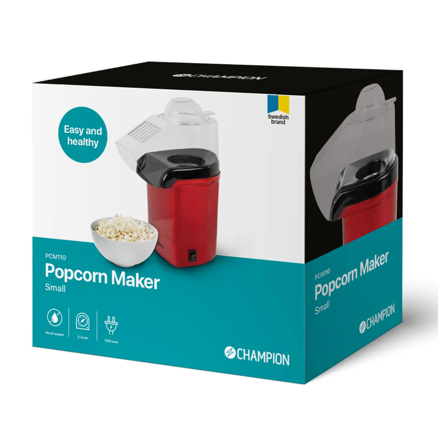 Champion Small - popcornmaskin, r&ouml;d