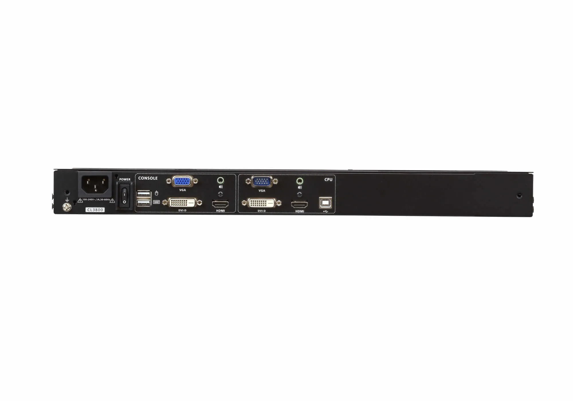ATEN 18.5" Dual Rail USB HDMI-DVI-VGA Full HD