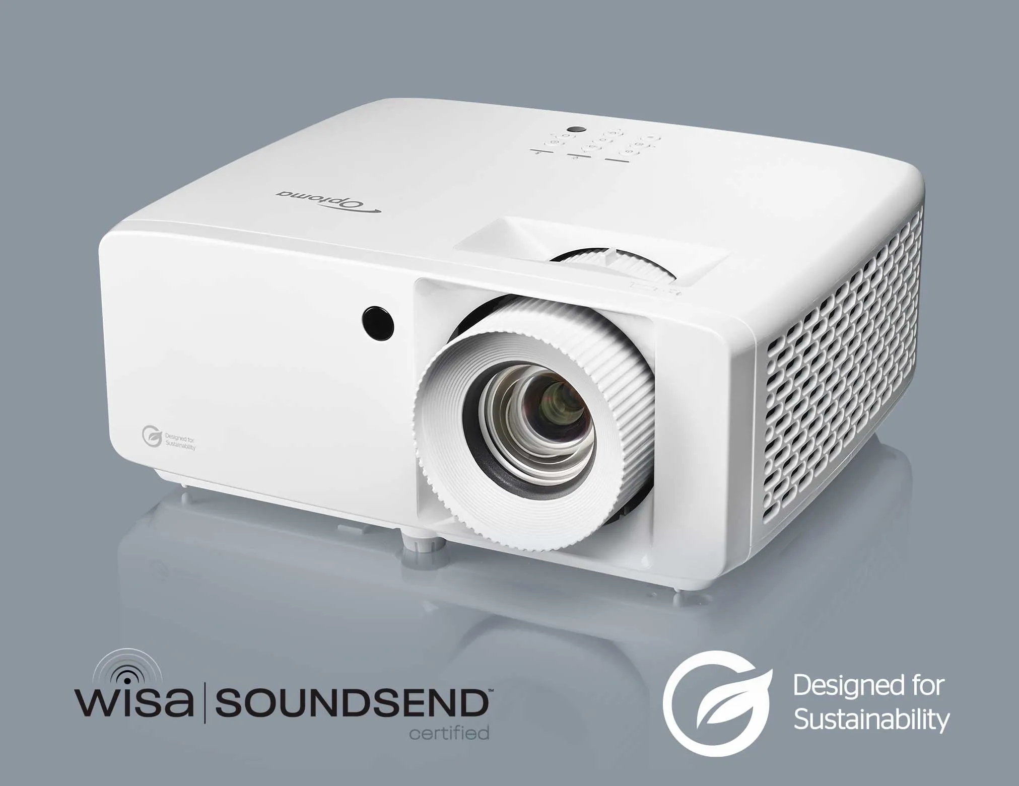 Optoma UHZ35 DLP 4K UHD 3500 ANSI lm Laser Projector, White