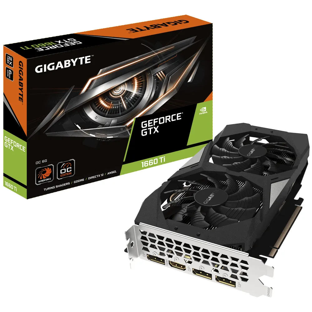 Gigabyte GeForce GTX 1660 Ti OC 6 Gt -n&auml;yt&ouml;nohjain