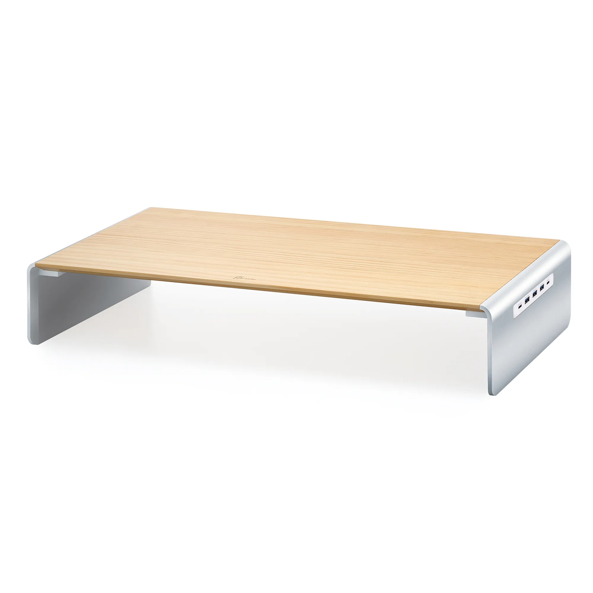 J5 Create WOOD MONITOR STAND WITH DOCKING - STATION