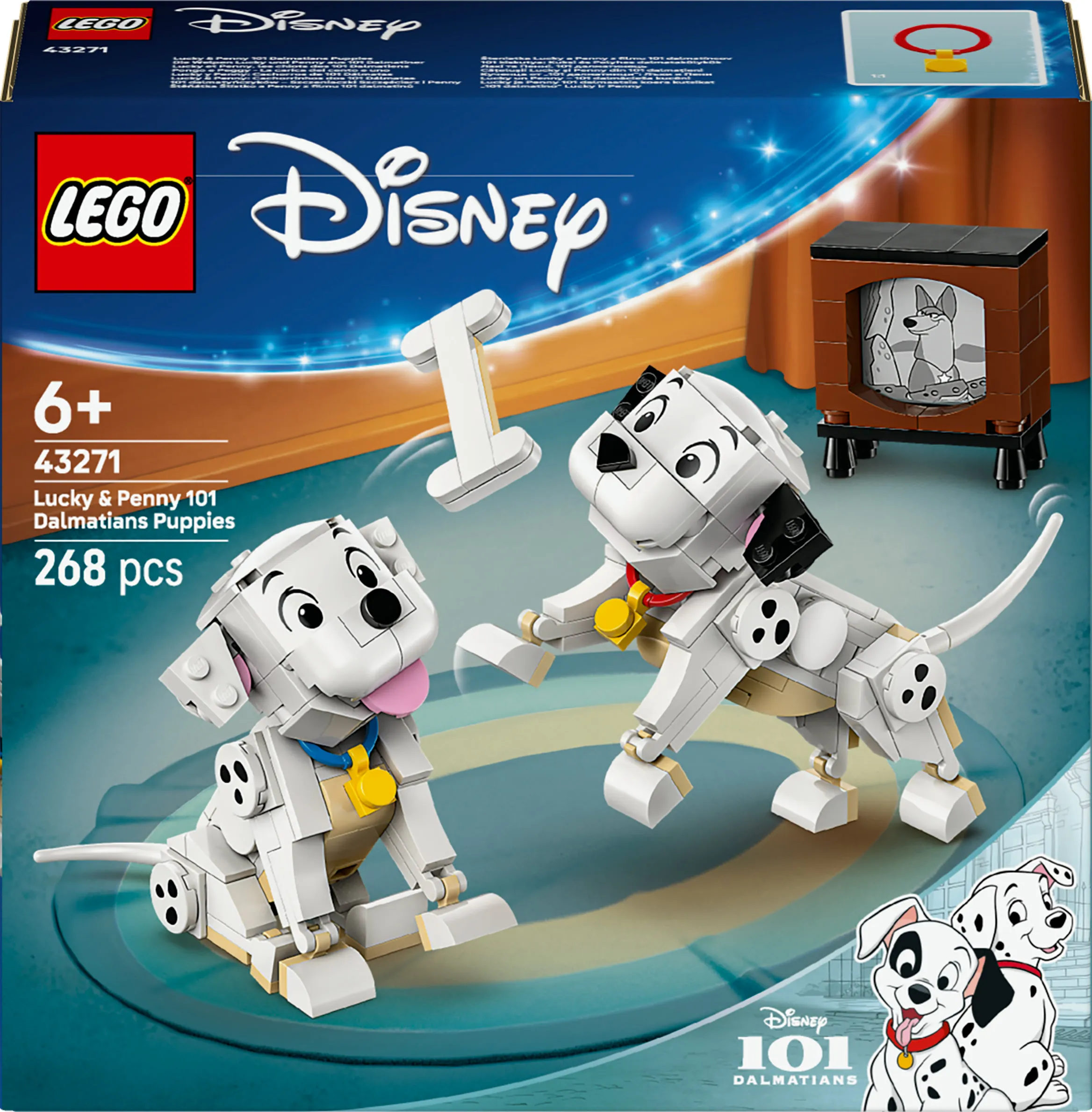 LEGO Disney 101 Dalmatians Puppies: Laikku and Pipsa 43271