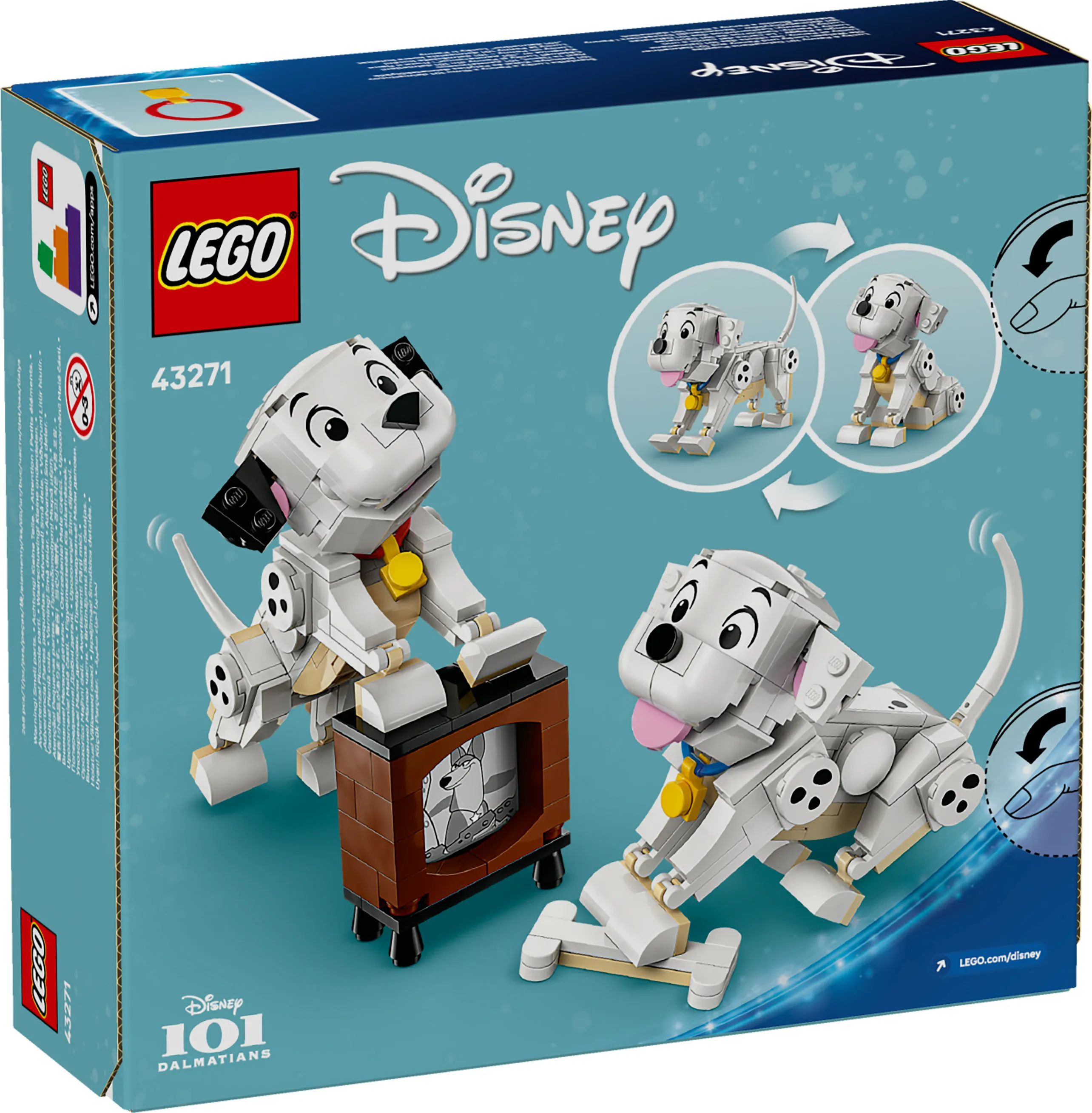 LEGO Disney 101 Dalmatians Puppies: Laikku and Pipsa 43271