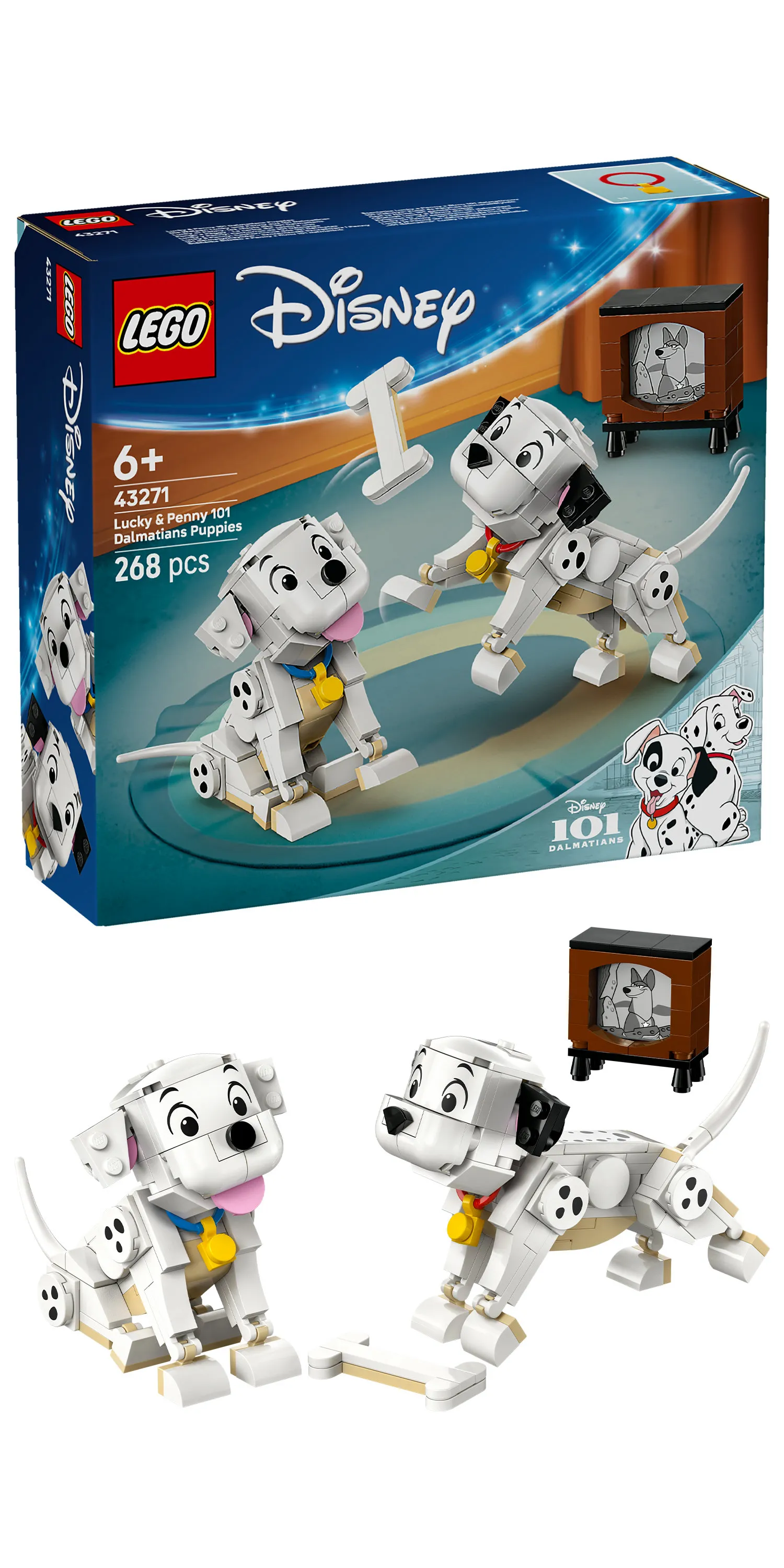 LEGO Disney 101 Dalmatians Puppies: Laikku and Pipsa 43271