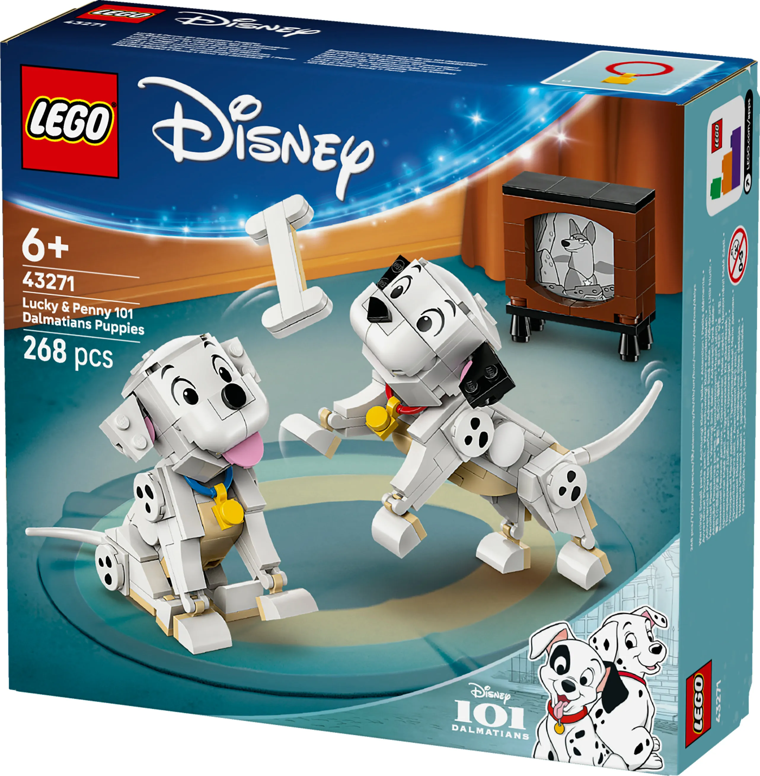 LEGO Disney 101 Dalmatians Puppies: Laikku and Pipsa 43271