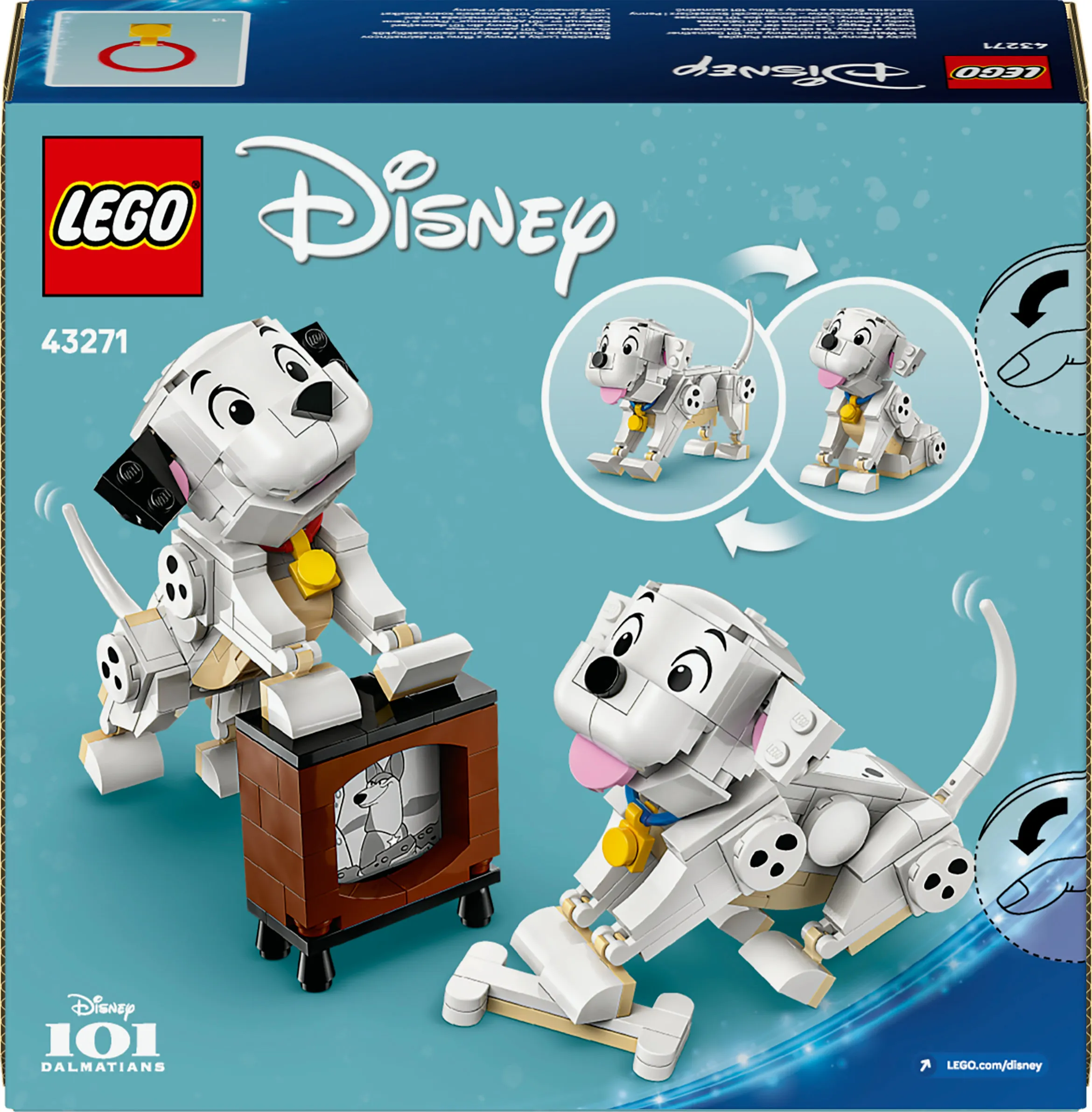 LEGO Disney 101 Dalmatians Puppies: Laikku and Pipsa 43271