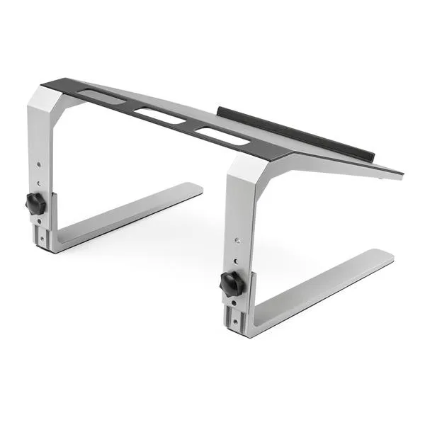 STARTECH.COM Adjustable Laptop Stand - Heavy Duty Steel & Aluminum - 3 Height Settings - Tilted - Ergonomic Laptop Riser