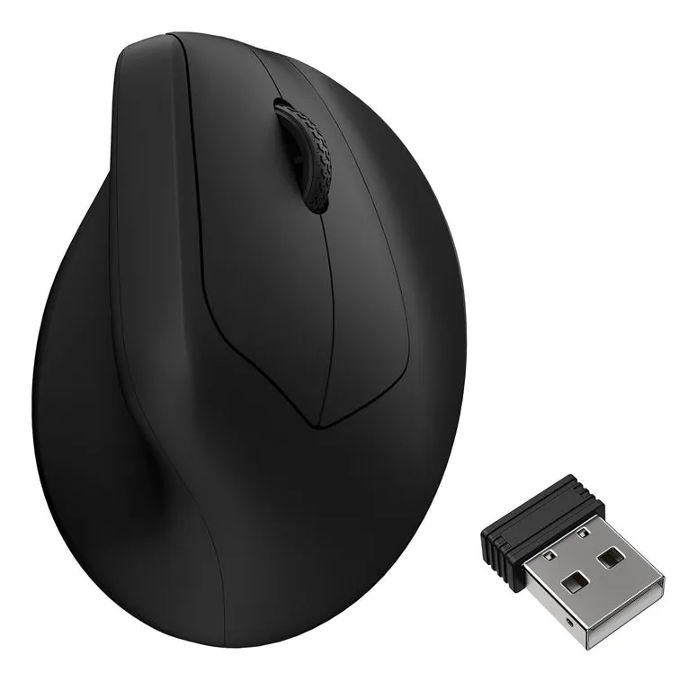 Keychron M5 Wireless Ergonomic Mouse, Black