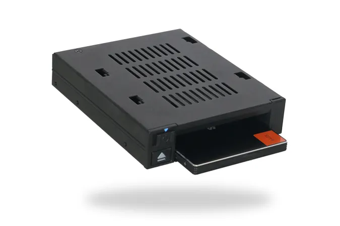 ICY DOCK 1x 2.5" to 1x 3.5" bay mobile rack SATA/SAS metal trayless