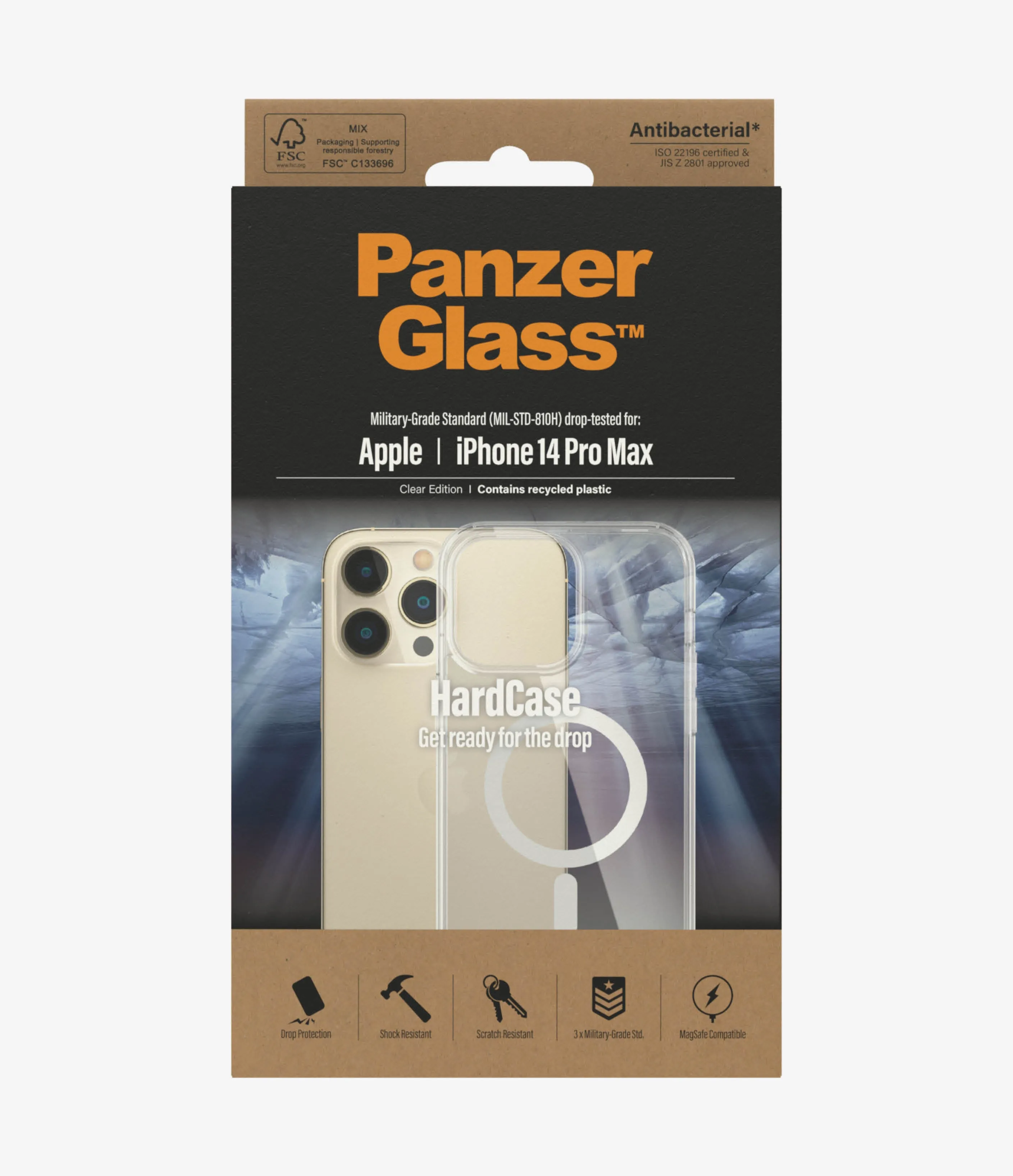PanzerGlass iPhone 14 Pro Max HardCase MagSafe D3O, Transparent