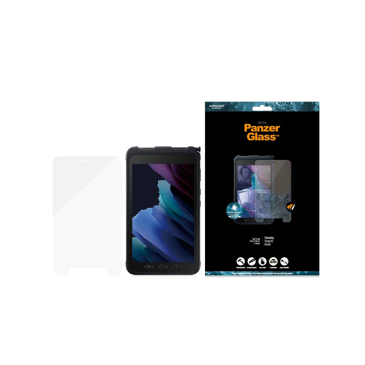 PanzerGlass Galaxy Tab Active 3 Case Friendly - skärmskydd