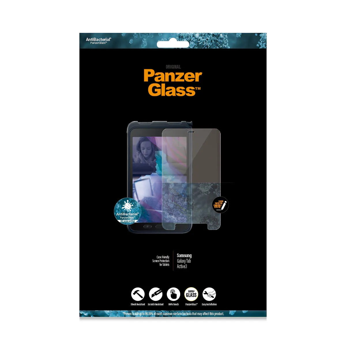 PanzerGlass Galaxy Tab Active 3 Case Friendly - sk&auml;rmskydd