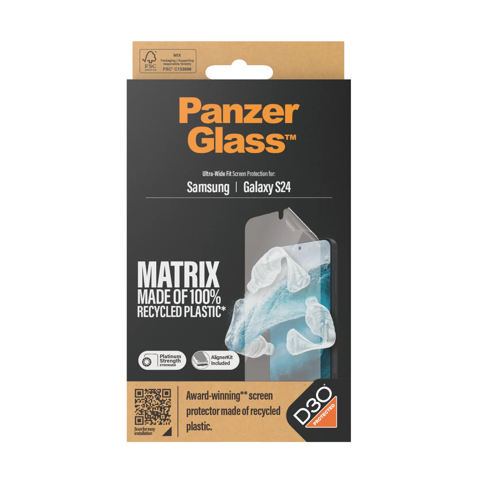 PanzerGlass Matrix Ultra-Wide Fit Galaxy S24 - Protective Film