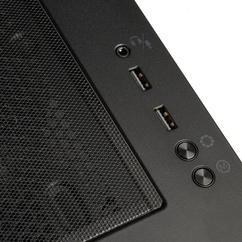 Kolink Unity Solar ARGB Mesh - midi case, black