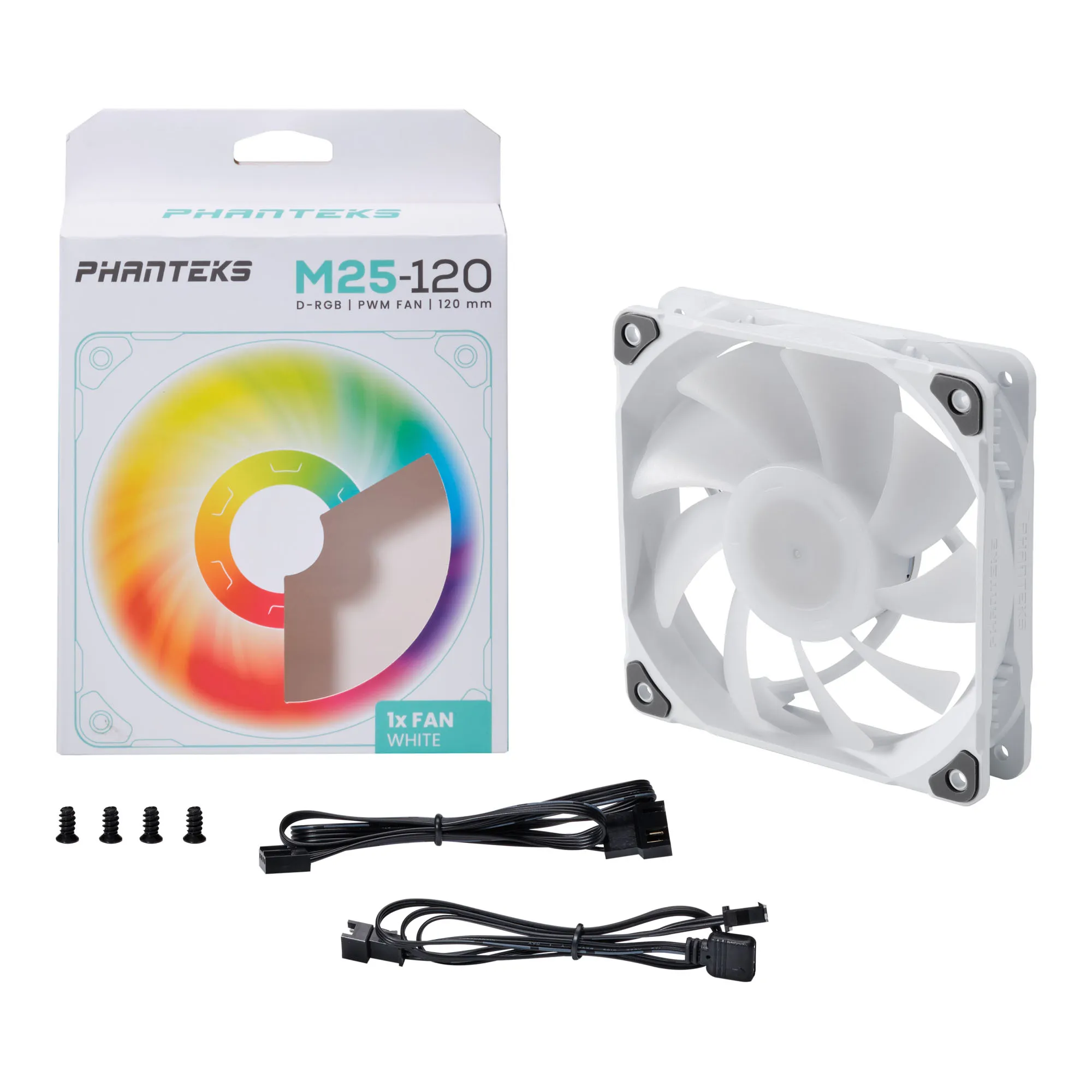 Phanteks M25 PWM, DRGB, 120mm - case fan, white