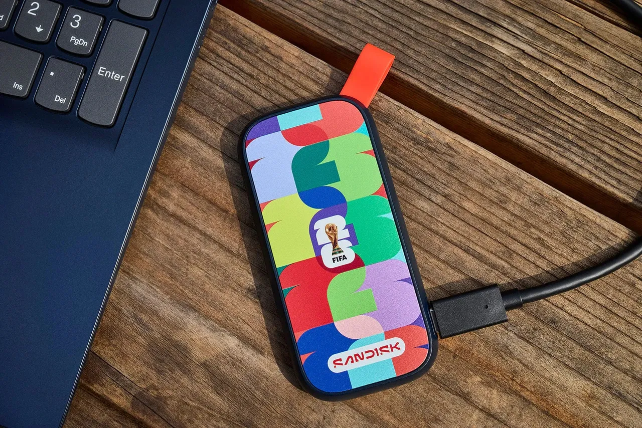 SanDisk FIFA World Cup 2026 Edition 1TB External SSD with USB 3.2 Gen 2 (USB-C), Portable