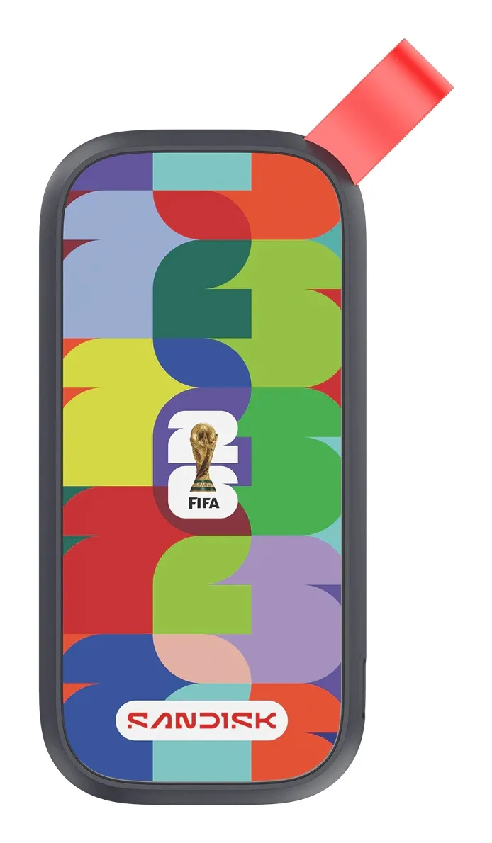 SanDisk FIFA World Cup 2026 Edition 1TB External SSD with USB 3.2 Gen 2 (USB-C), Portable