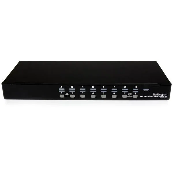 16 Port 1U Rackmount USB KVM Switch Kit