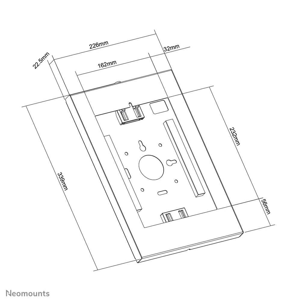 Neomounts by Newstar WL15-650 tabletin turvakotelo -25,4 mm (-1&quot;) Valkoinen