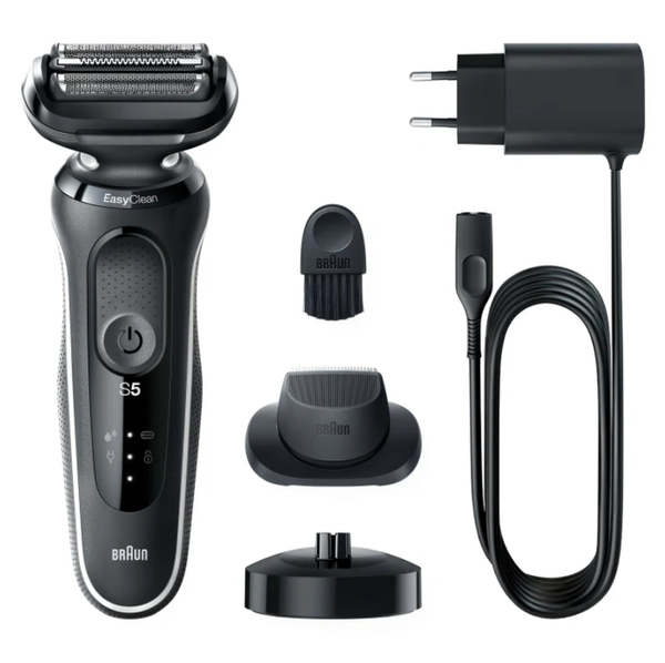 Braun Series 5 51-W4200cs -parranajokone, musta/valkoinen