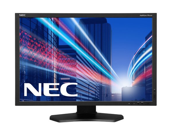 NEC 24" MultiSync PA242W-SV2, WUXGA, AH-IPS -n&auml;ytt&ouml;, Musta