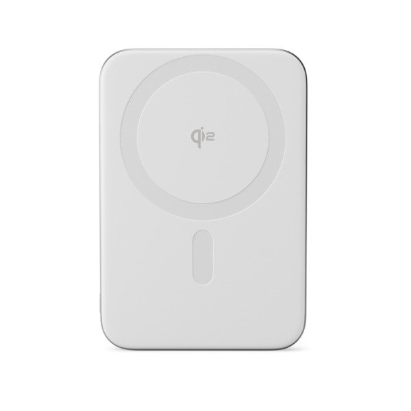 Epico UltraPack Qi2 Slim 5000mAh Alu Mag+ Wireless Power Bank EM51 Wireless Charging 15W for iPhone and Android, Silver