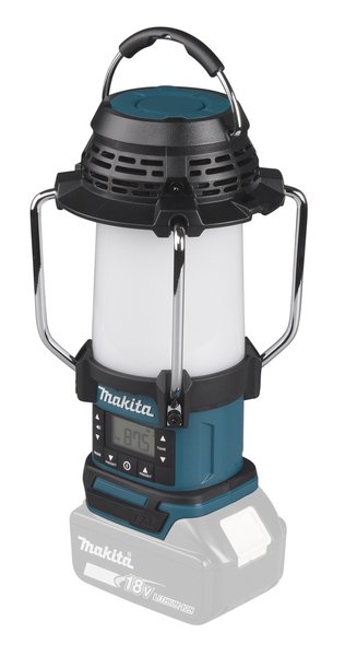 MAKITA - Omnidirectional lantern with 260 lumens and radio, pole-mounted version
