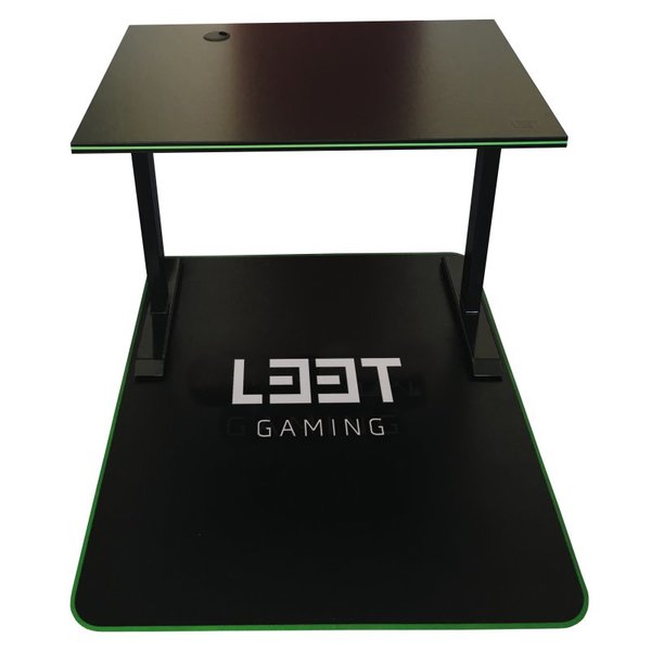 l33t Gaming Floor Mat, black, 120x99cm