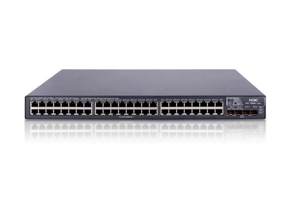 HPE A5800-48G L2/L3/L4  Switch. Fourty Eight 10/100/1000Base-T Ethernet PoE ports, four 1/10G SFP+ ports and one Ethernet port expansion slot. Supports: Hardwar
