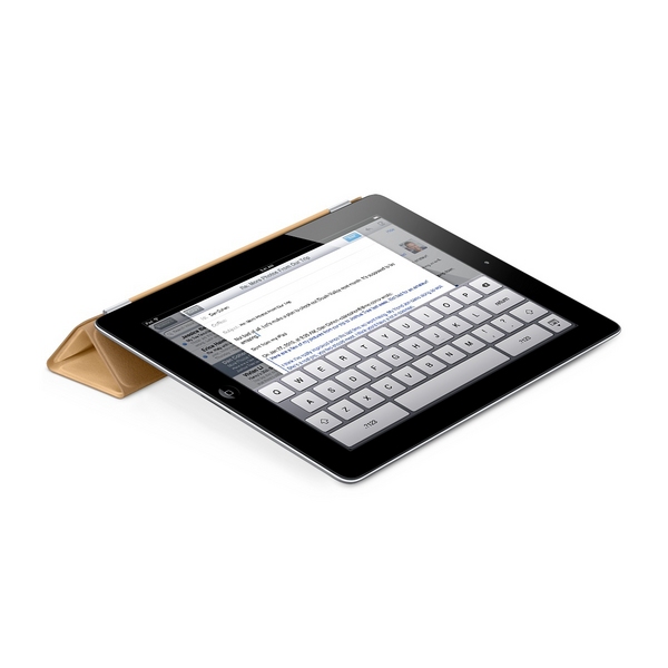 Apple iPad 2 Leather Smart Cover - Tan