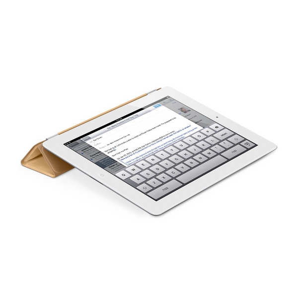 Apple iPad 2 Leather Smart Cover - Tan