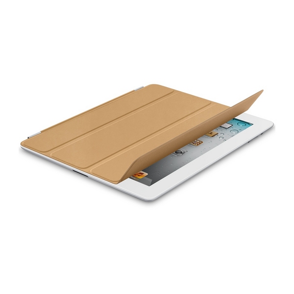Apple iPad 2 Leather Smart Cover - Tan