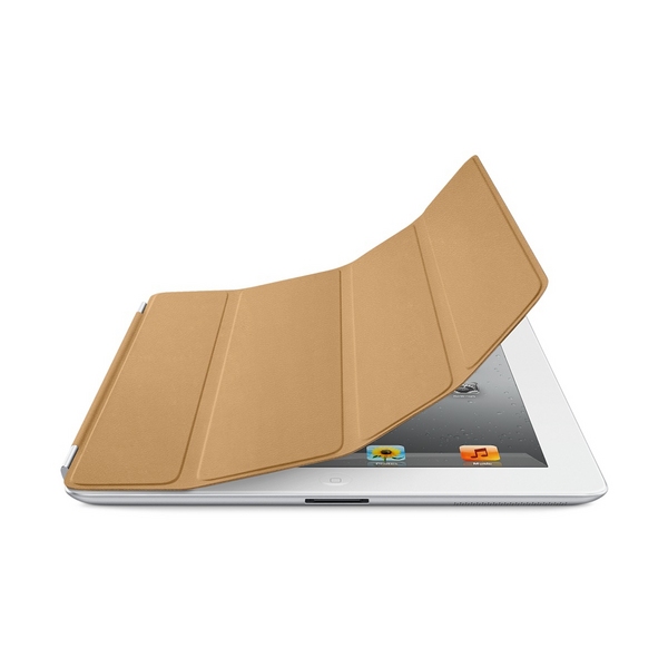 Apple iPad 2 Leather Smart Cover - Tan